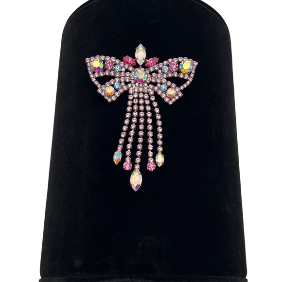 🔶NICKY BUTLER FASHION COLLECTIBLE Crystal Butterfly Bow Brooch ONE OF A KIND NB - Picture 5 of 13